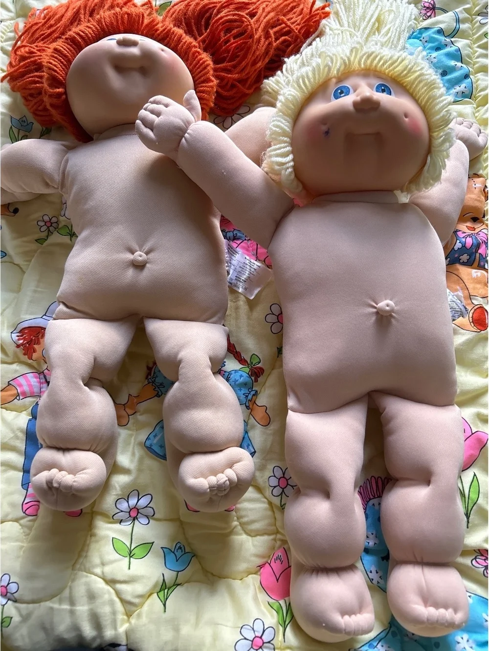 Cabbage Patch Kids Dolls Set of Two Red and Blonde Hair